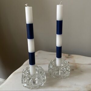 Glass Candle Holders